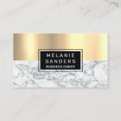 Glossygold | Marmor Visitenkarte (Vorderseite)