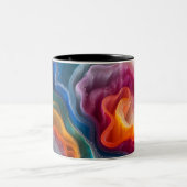 Glossyposter Zweifarbige Tasse (Mittel)