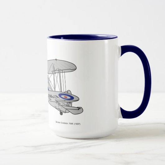 Gloster Gladiator Biplane Tasse (Rechts)