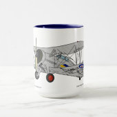 Gloster Gladiator Biplane Tasse (Zentrum)