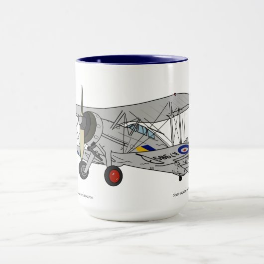 Gloster Gladiator Biplane Tasse (Zentrum)