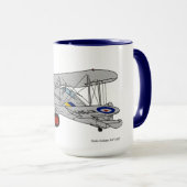 Gloster Gladiator Biplane Tasse (VorderseiteRechts)