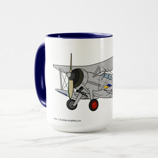 Gloster Gladiator Biplane Tasse (Vorderseite Links)