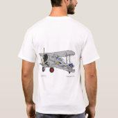 Gloster Gladiator Zweiflugzeug T-Shirt (Rückseite)