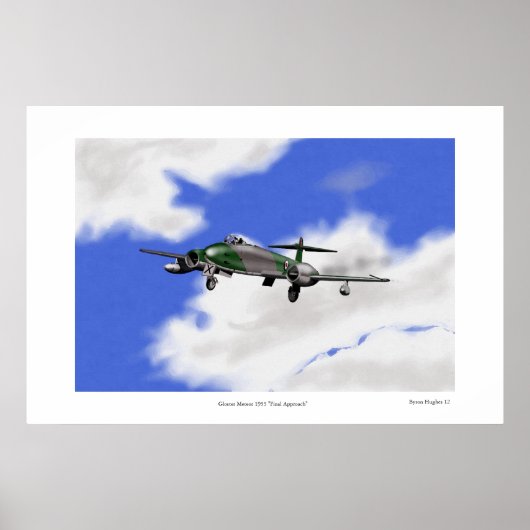 Gloster Meteor "Final Approach" Poster (Vorne)