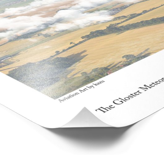 Gloster Meteor Fotodruck (Ecke)