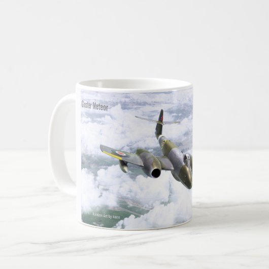 Gloster Meteor Kaffeetasse (Vorderseite Links)