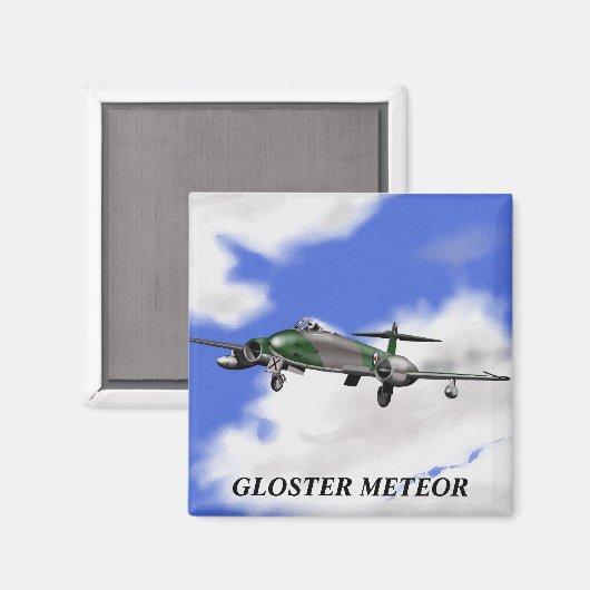 Gloster Meteor Magnet (Vorderseite/Rückseite)