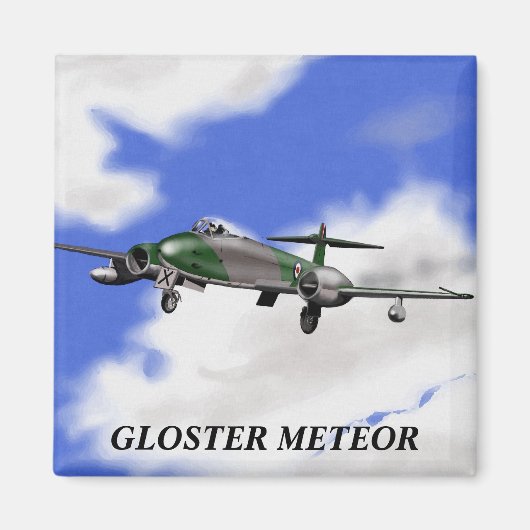 Gloster Meteor Magnet (Vorne)