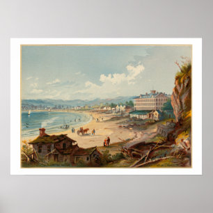 Gloucester Beach, Massachusetts Vintager Stil Poster