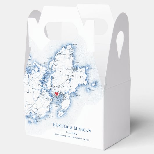 Gloucester Cape Ann Hochzeit in Urlaubsort Elegant Geschenkschachtel (Geöffnet)