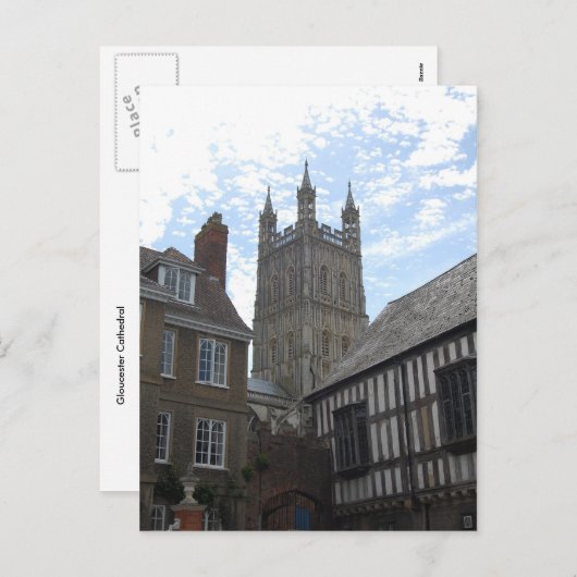 Gloucester Cathedral Feiertagspostkarte (Vorne/Hinten)