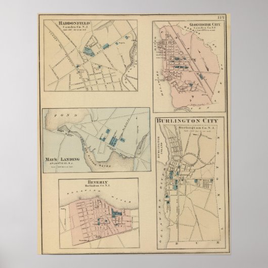 Gloucester City, Burlington Poster (Vorne)