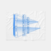 Gloucester Coastal Nautical Sailing Sailor Fleecedecke (Vorderseite (Horizontal))