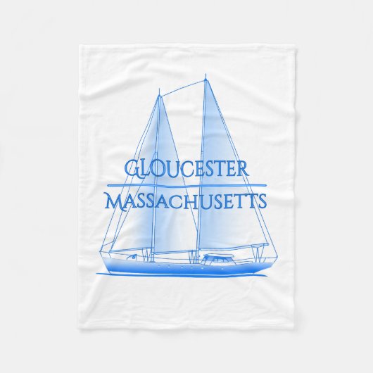 Gloucester Coastal Nautical Sailing Sailor Fleecedecke (Vorderseite)