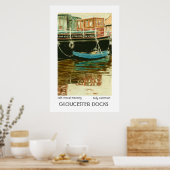Gloucester Docks Fine Art Print oder Poster (Küche)