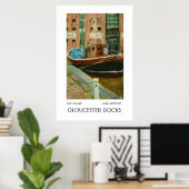 'Gloucester Docks' Print oder Poster (Heimbüro)