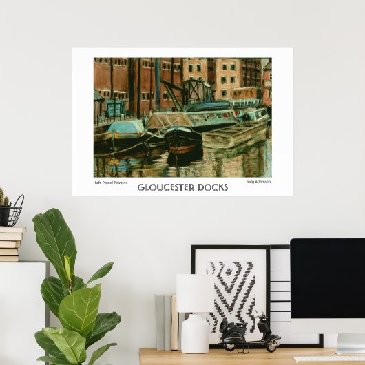 Gloucester Docks Print oder Poster (Heimbüro)