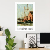 Gloucester Docks Print oder Poster (Heimbüro)