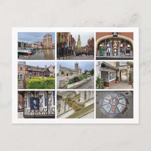 Gloucester Feiertagspostkarte (Vorderseite)