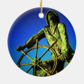 Gloucester-Fischer-Verzierung Keramikornament (Hinten)