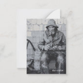 Gloucester Fisherman überwindet seine Lesezeichen Mitteilungskarte (Vorderseite)