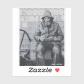 Gloucester Fisherman überwindet seine Nets Aufkleber (Blatt)