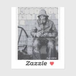 Gloucester Fisherman überwindet seine Nets Aufkleber