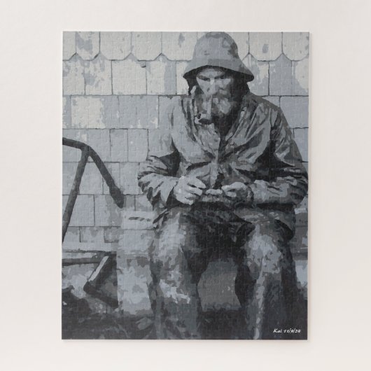 Gloucester Fisherman überwindet seine Nets Puzzle (Vertikal)