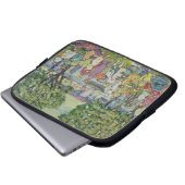 Gloucester-Hafen (Öl auf Leinwand) Laptopschutzhülle (Vorne Knopf)
