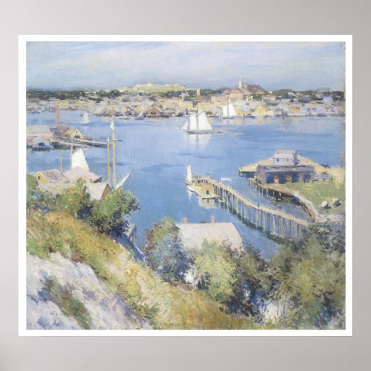 Gloucester Harbour, 1895 Willard Leroy Metcalf Poster (Vorne)