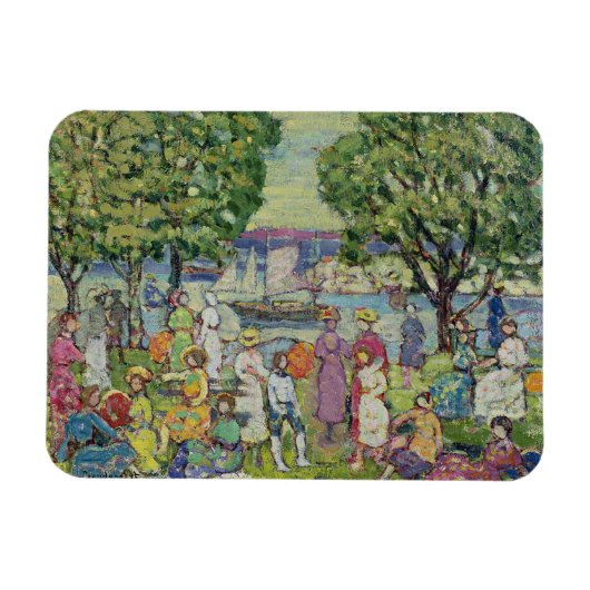 Gloucester Harbour (Öl auf Leinwand) Magnet (Horizontal)