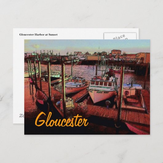 Gloucester Harbour Postcard Postkarte (Vorne/Hinten)