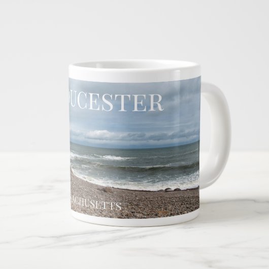 Gloucester in Massachusetts Jumbo-Tasse (Vorderseite Rechts)