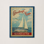Gloucester Jigsaw Puzzle Sailboat Massachusetts (Vertikal)