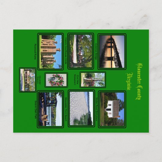 Gloucester Landkreis, Virginia - Custom Post Cards Postkarte (Vorderseite)
