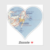 Gloucester MA Aufkleber (Blatt)