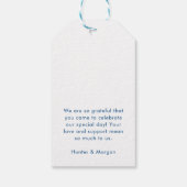 Gloucester MA Elegant Moderne Marine Gastgeschenk Geschenkanhänger (Rückseite)