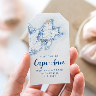 Gloucester MA Elegant Moderne Marine Gastgeschenk  Geschenkanhänger