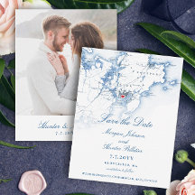Gloucester MA Elegant Navy Wedding