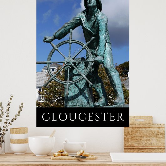 Gloucester MA Fisherman Monument Poster (Küche)