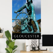 Gloucester MA Fisherman Monument Poster (Heimbüro)
