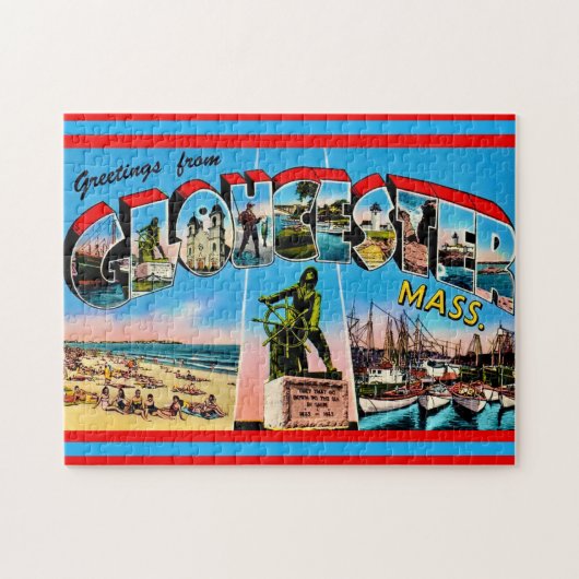 Gloucester MA Gruß Jigsaw Puzzle (Horizontal)