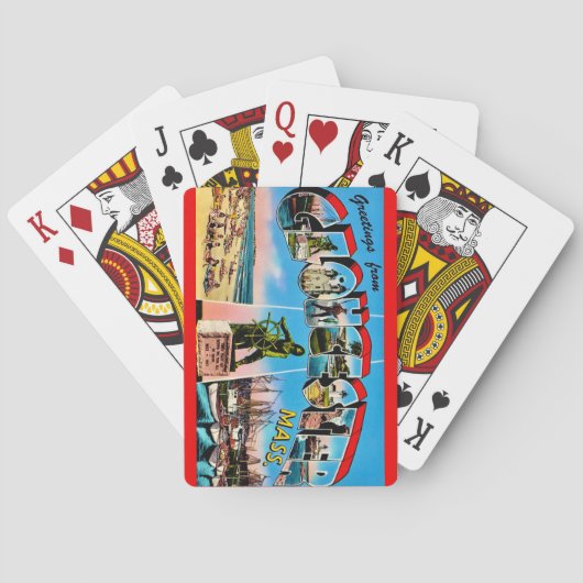 Gloucester MA Grußkarten Spielkarten (Rückseite)