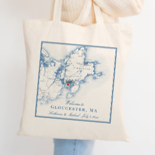 Gloucester, Massachusetts Hochzeits-Willkommens-Ta Tragetasche