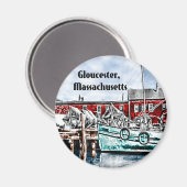 Gloucester, Massachusetts Magnet (Vorderseite/Rückseite)
