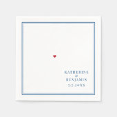 Gloucester Massachusetts Map Navy Elegant Wedding Serviette (Vorderseite)