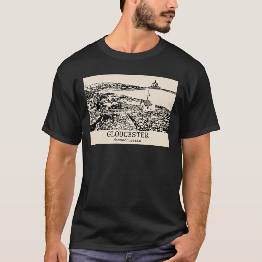 Gloucester Massachusetts Oversized T-Shirt (Vorderseite)