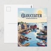 Gloucester, Massachusetts Postkarte (Vorne/Hinten)