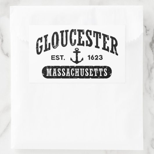 Gloucester Massachusetts Rechteckiger Aufkleber (Tasche)
